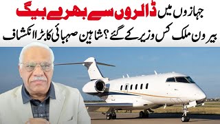 جہازوں میں ڈالروں سےبھرےبیگ بیرون ملک کس وزیر کےگئے؟شاہین صہبائی کا انکشاف