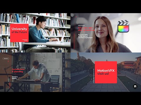 University Ad Modular Template for Apple Motion & Final Cut Pro - MotionVFX
