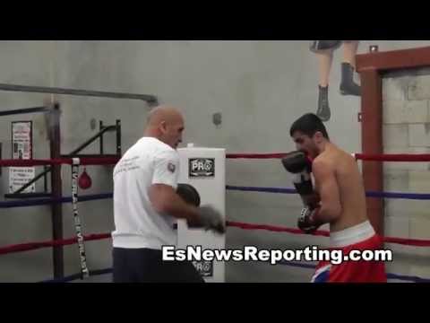 Russian boxing star Aik Shakhnazaryan getting ready for rios vs alvaraod undercard - EsNews