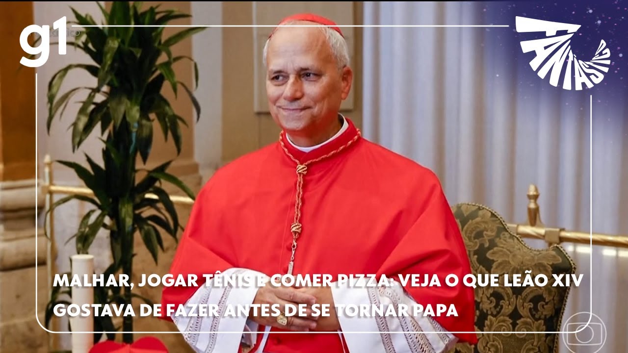 Malhar, jogar tênis e comer pizza: veja o que Leão XIV gostava de fazer antes de se tornar papa
