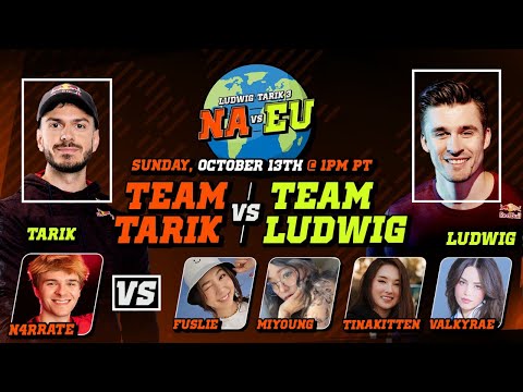 2 Radiants Vs 5 Streamers (Tarik x Ludwig Invitational Showmatch - FULL VOD)