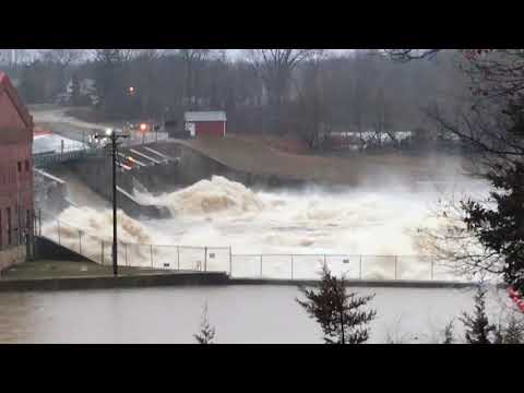 Floodgates open - Weber Dam MI