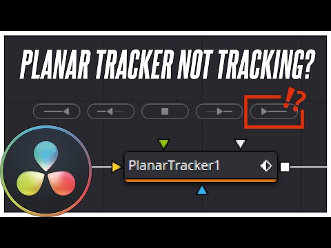 Planar Tracker Is Not Tracking in DaVinci Resolve