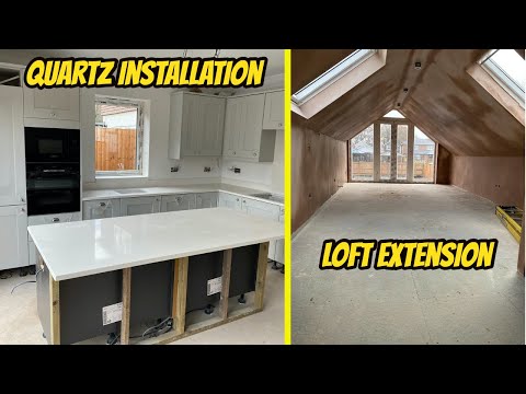 1936 Bungalow Renovation - Plastering Complete & Quartz Worktop Installation - Home Renovation
