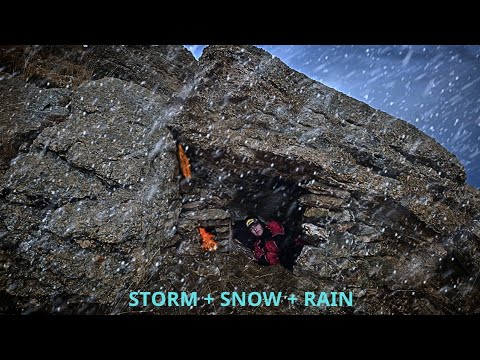 “The Last Shelter – Survival in a Deadly Snow and Rain Mountain Storm!”
