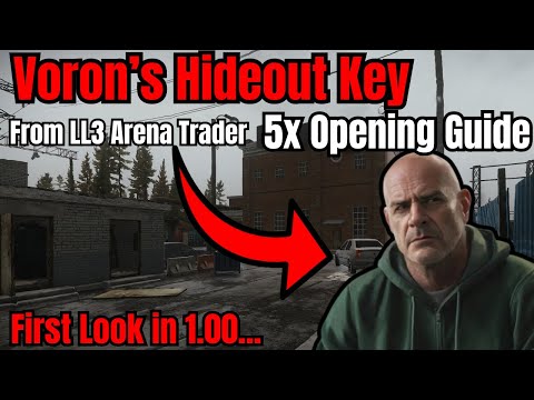 [1.00] Voron's Hideout Key 5x Opening - Shoreline Ref LL3 Key