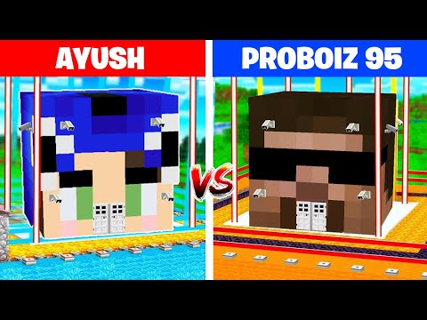 ProBoiz 95 vs Ayush MOST Secure House Battle in Minecraft 😱
