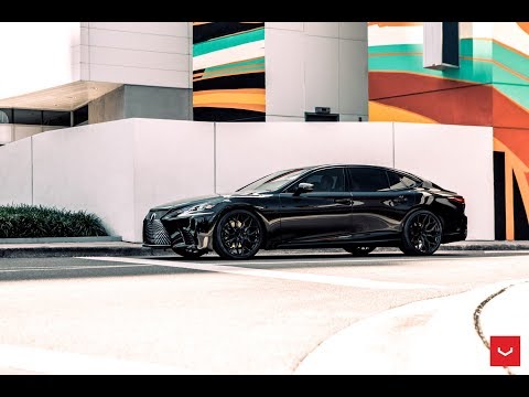 Murdered Out 2018 Lexus LS 500 x 22" Vossen HF-2 Wheels