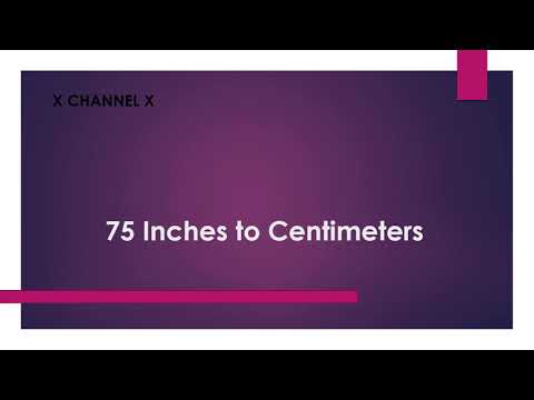 75 Inches In Cm