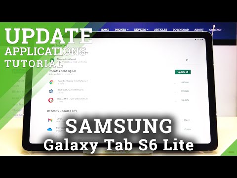 How to Update Apps in SAMSUNG Galaxy Tab S6 Lite – Download Newest App Version