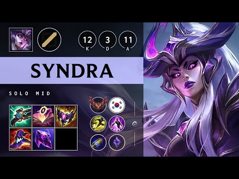 Syndra Mid vs Galio - KR Grandmaster Patch 25.15