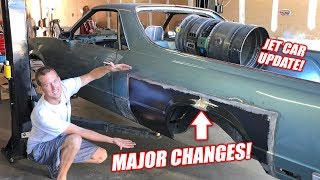 JET CAR UPDATE! Making a GIANT Air intake + Extending the El Camino!