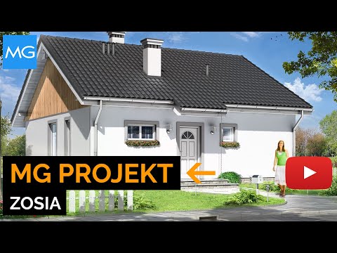 Projekt domu Zosia MGProjekt - 70,48 m2 - Koszt budowy 70 tys. zł