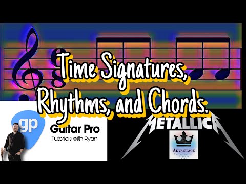 Guitar Pro Tutorial 2 | Changing Time Signature | Changing Rhythms | Adding Chords and Chord Diagram