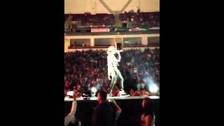 Group1crew wearing neon lights, live at Winter Jam Tour Spectacular