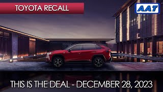 Toyota Recall - This Is The Deal