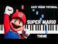 Super Mario Theme Easy Piano Tutorial