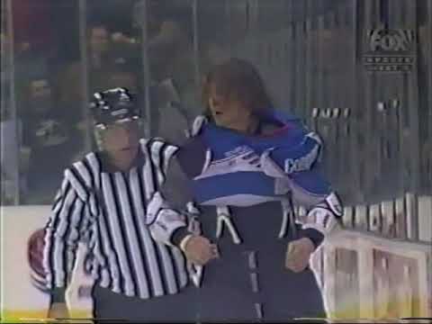 Mighty Ducks vs Stars Brawl (Round 2) - Mar 13, 1998