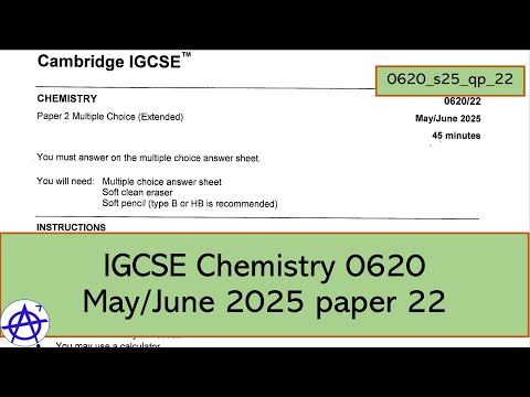 IGCSE Chemistry 0620 Summer 2025 paper 22