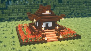 Minecraft: How To Build a Japanese House (Mini House) Tutorials [#48] | 마인크래프트 건축, 야생 기지