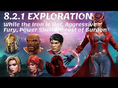 Act 8.2.1 | While the Iron is Hot, Aggressive Fury, Power Sheild, Beast of Burden | #mcoc