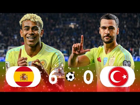 Spain Vs Turkey | 6 - 0 | Extended Highlights And Goals 2025