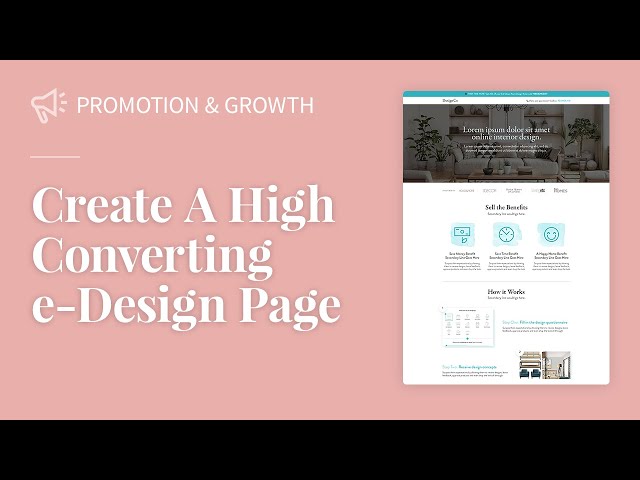 Creating a High Converting E-design Page