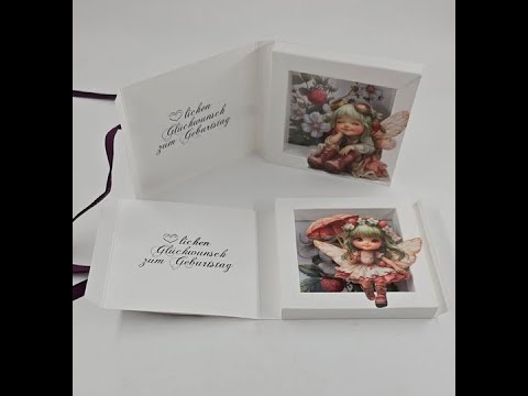 Birthday card with the Shadow Box Punch Board by Alexandra Renke