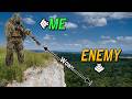 Airsoft Sniper Climbs Cliff For SUPER Long Range Shots