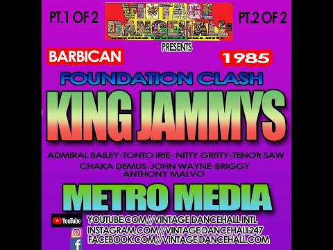 KING JAMMYS VS METRO MEDIA LIVE IN A BARBICAN KINGSTON 1985
