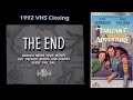 Tarzan S New York Adventure 1992 VHS Closing