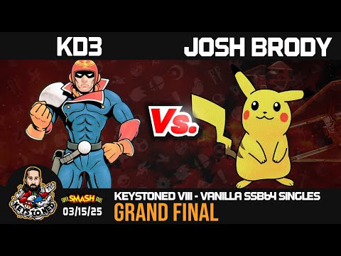 Keystoned VIII   #SSB64   Vanilla Grand Final & Interviews   KD3 vs  Josh Brody (L)
