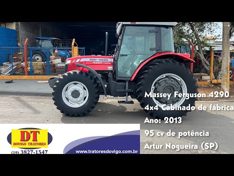 Massey Ferguson 4290 4x4 Cabined Tractor, Year 2013, for Sale!!