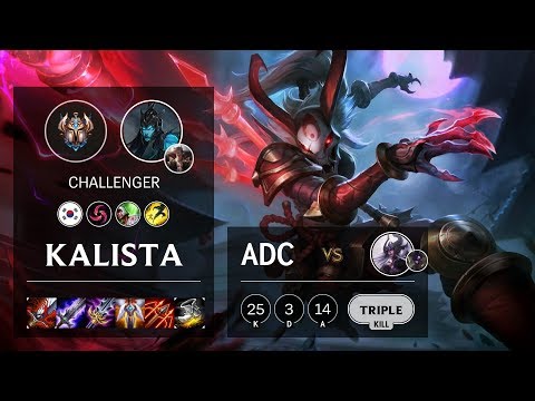 Kalista ADC vs Syndra - KR Challenger Patch 10.10