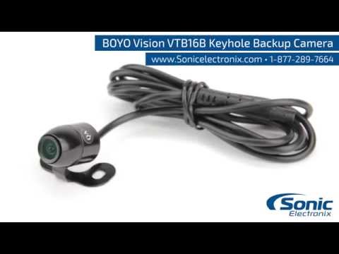 Universal Rear View Backup Camera with Flush Mount or Surface Mount Options-video