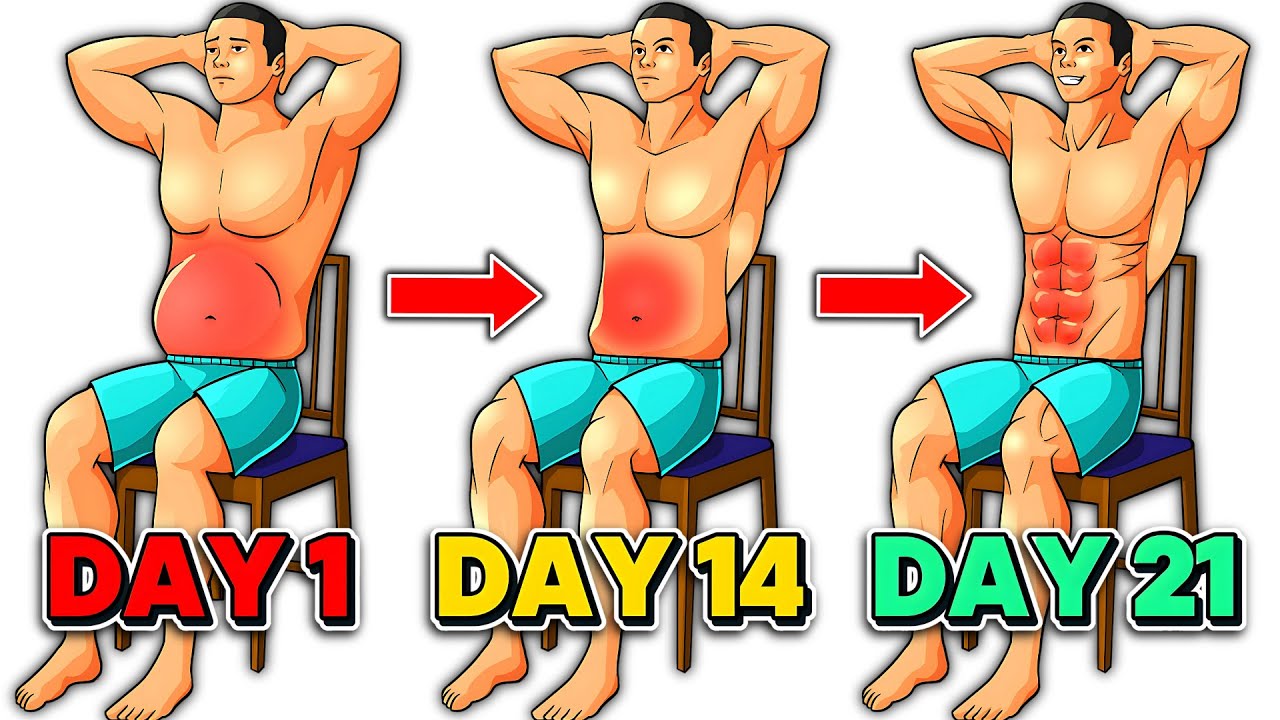 10 Min Chair Workout for Seniors | Belly Fat Exercises for Men Over 50