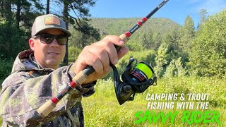 Camping and Trout Fishing with the Amundson Savvy Rider Combo