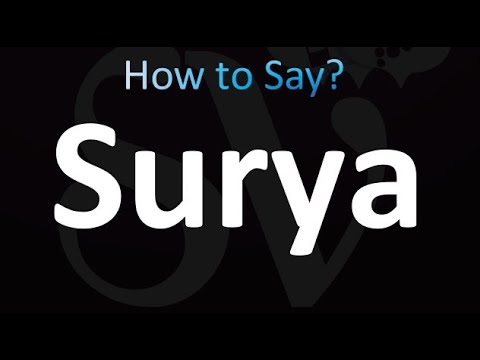 How to Pronounce Surya (correctly!)