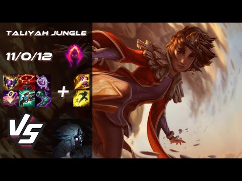 JUNGLE Taliyah vs Kindred - NA Grandmaster Patch 14.11