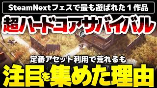 【As One We Survive】期待のハードコアサバイバル登場：定番アセット利用で二人体制開発：にもかかわらずSteam Nextフェスで最も遊ばれた一作品となった理由とは？