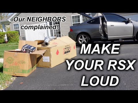 RSX Gets LOUD! (HKS Hi-Power Exhaust+INJEN SRI. IT CRACKLES AND POPS)