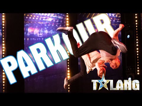 Bard och Batra i parkour-nummer med Stampede