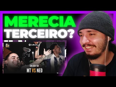 (FINAL ABSURDA + VIBE DO ANO🔥) NEO X MT - GRANDE FINAL BATALHA DO COLISEU - EDIÇÃO 158 | REACT BAUEB
