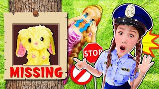 [출동 지니경찰] 라푼젤이 동물친구를 잃어버렸대요! pretend play police