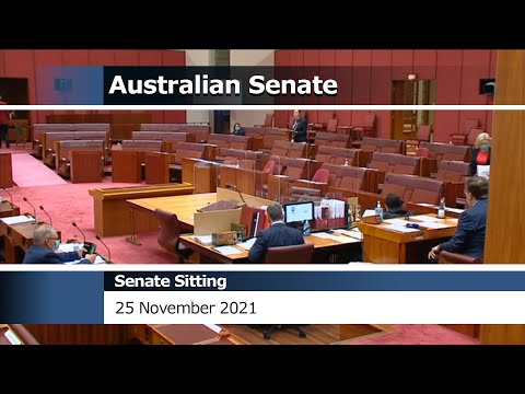 Senate Sitting - 25 November 2021