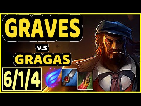 JULIUS (GRAVES) vs GRAGAS - 6/1/4 KDA JUNGLE GAMEPLAY - NA Ranked GRANDMASTER