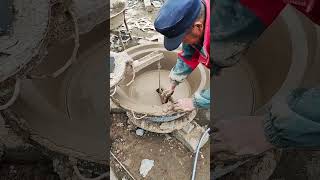 The process of making the new style large aluminum basin mold