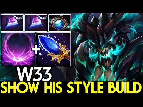 W33 [Outworld Devourer] Show His Style Build One ULT Kill 7.24 Dota 2