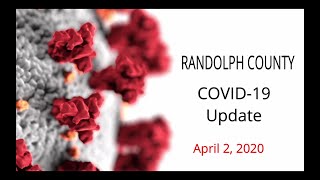 Randolph County, NC COVID Update for April 2nd, 2020