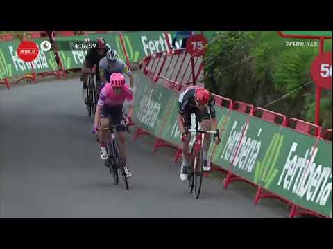 Tim Wellens vs Michael Woods Nailbiting Vuelta Sprint Finish